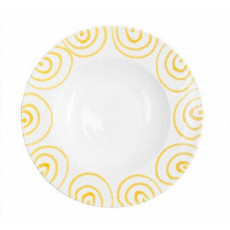 Gmundner Keramik Gelbgeflammt Talíř na těstoviny Gourmet d: 29 cm / h: 4,5 cm