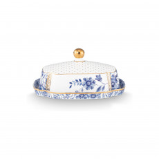 Pip Studio Royal White Butterdose 19x14 cm