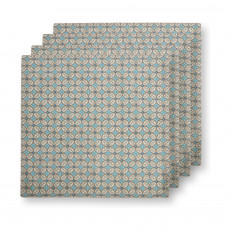 Pip Studio Blooming Tales Blue Textilservietten-Set 4-tlg. 40x40 cm