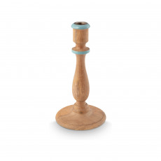 [NEW] Kerzenständer Holz Natürlich-Blau