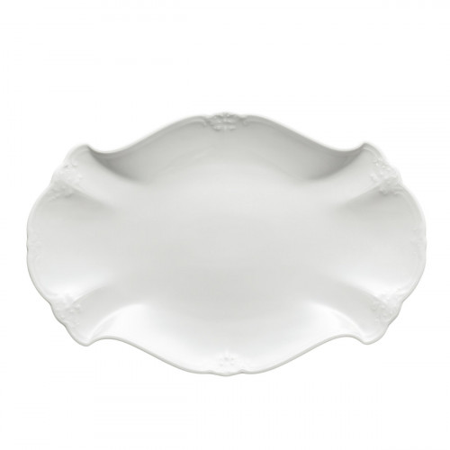 Hutschenreuther Baronesse Weiß Tallerken oval 32 cm
