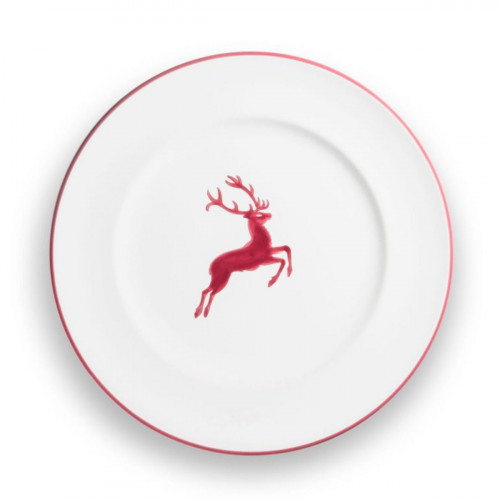 Gmundner Keramik Roter Hirsch Gourmet middagstallerken d: 27 cm / h: 2 cm