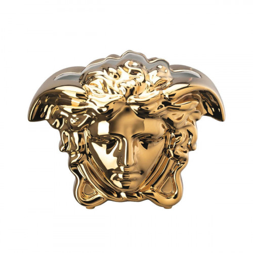 Rosenthal Versace Medusa Grande Vase gold 21 cm