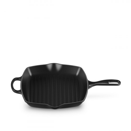 Le Creuset Grillpfannen und Grillplatten Grillpande firkantet sort 26 cm