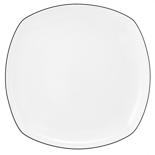 Seltmann Weiden Lido Black Line Firkantet tallerken 26x26 cm