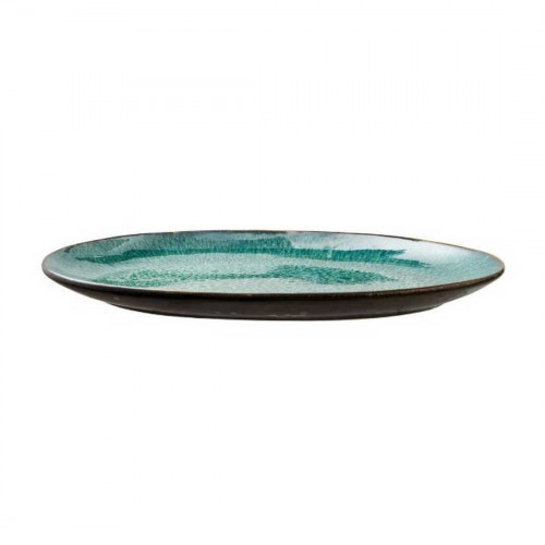 Bitz Gastro black / green Oval tallerken 36x25 cm