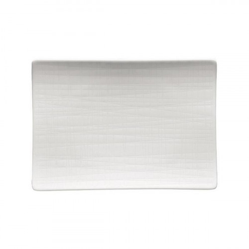 Rosenthal Mesh Weiß Plade flad 18x13 cm