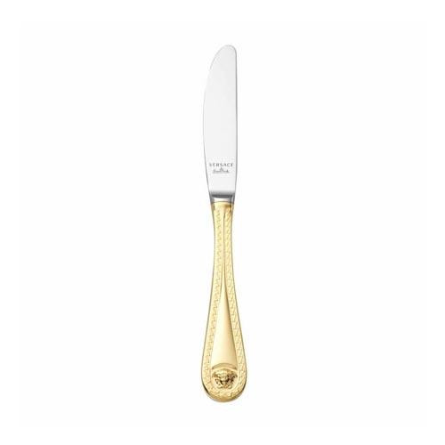Rosenthal meets Versace Medusa Besteck 14 gramm vergoldet - Feingold 999 Dessertkniv 21 cm