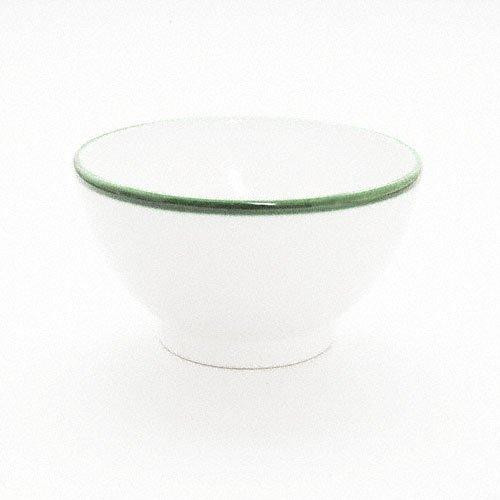 Gmundner Keramik Grüner Rand Stor muesliskål d: 14 cm / h: 7,8 cm / 0,4 L