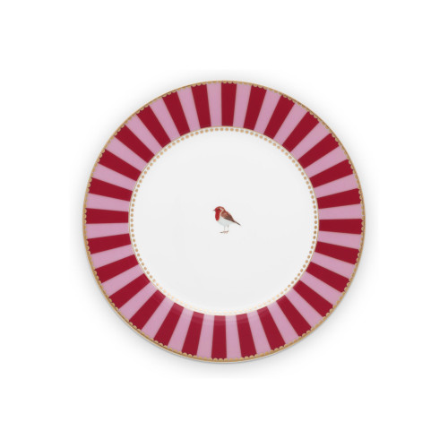 Pip Studio Love Birds Red-Pink Frühstücksteller rot/pink 21 cm