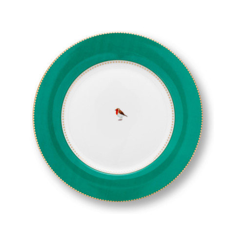 Pip Studio Love Birds Emerald-Green Spisetallerken grøn 26,5 cm