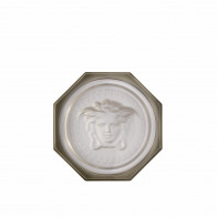 Rosenthal meets Versace Medusa Lumiere Haze Grå glasunderlag d: 10 cm