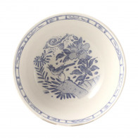 Gien Fayencerie Oiseau Bleu monochrome Müsliskål / frugtskål 16 cm