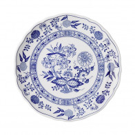 Hutschenreuther Blau Zwiebelmuster Morgenmadstallerken (flag) 19 cm