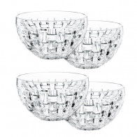 Nachtmann Bossa Nova Rundt glas sæt med 4 skåle 9,8 cm