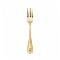 Rosenthal meets Versace Medusa Besteck 14 gramm vergoldet - Feingold 999 Dessertske 18 cm
