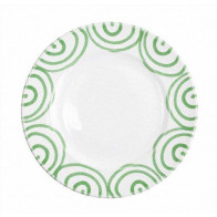 Gmundner Keramik Grüngeflammt Desserttallerken / morgenmadstallerken Gourmet d: 22 cm / h: 2,2 cm