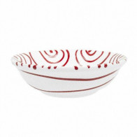 Gmundner Keramik Rotgeflammt Lille müsliskål d: 14 cm / h: 4,5 cm / 0,27 L