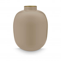 Pip Studio Home Accessories Vase Metall Khaki 32 cm