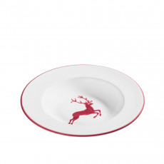 Gmundner Keramik Roter Hirsch Suppetallerken Gourmet d: 24 cm / h: 4 cm