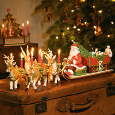 Villeroy & Boch Christmas Toys Memory Santa's slædetur med musikboks 'Santa Claus is coming to town' 6 dele.