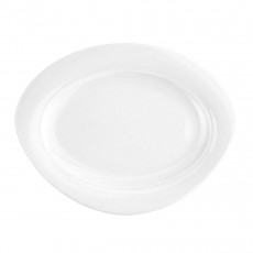 Seltmann Weiden Trio Weiß Oval serveringsfad 30,5x24 cm