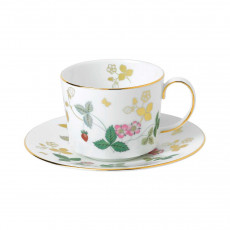 Wedgwood Wild Strawberry Kaffekop 0,15 L med underkop 2-delt.
