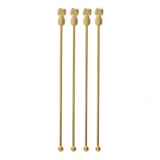 Sambonet Paderno Bar Utensils Cocktailrør Ananas Sæt 4 stk. 18,5 cm