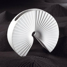 Rosenthal studio-line 50 Jahre Studio-Line Vasen 1983 - Vase Arcus mat hvid 24 cm