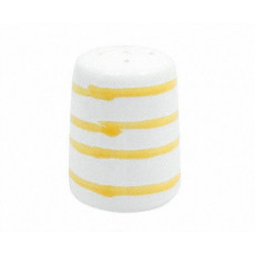 Gmundner Keramik Gelbgeflammt glat saltbøsse 5,8 cm