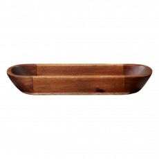 ASA SELECTION Wood Dark Akazie Massiv Skål oval 38x10,5 cm / h: 4,7 cm