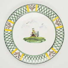 Gmundner Keramik Jagd Serveringstallerken Cup 32 cm