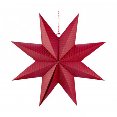 Pip Studio Love Birds Dark Red Weihnachtsstern Papier Streifen Dunkelrot 60 cm