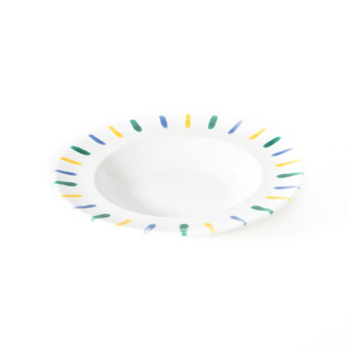 Gmundner Keramik Buntgeflammt Plato hondo Gourmet d: 24 cm / h: 4 cm
