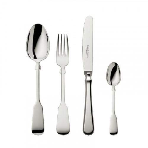 Robbe & Berking Spaten 150 g Juego de 4 piezas, 150 gramos macizo plateado