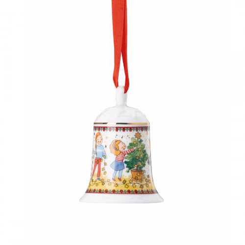 Hutschenreuther Jahresartikel Weihnachten 2024 Campana de porcelana 7 cm