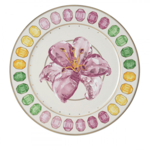 Swarovski x Rosenthal IDYLLIA Lily Plato de presentación 33 cm