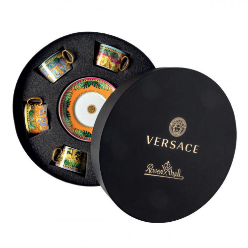 Rosenthal meets Versace Jungle Animalier Juego de tazas de té de 6 piezas 0,20 L / 14,5 cm