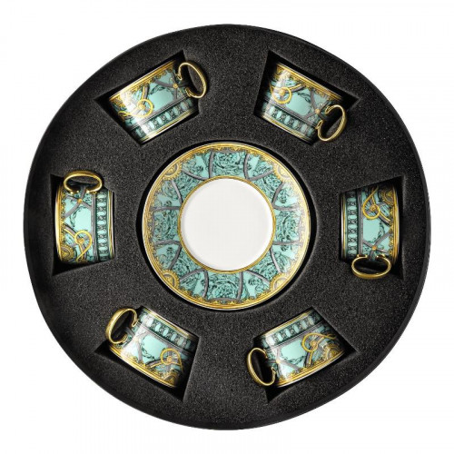 Rosenthal meets Versace La Scala del Palazzo - Verde Juego de 12 tazas de té de 0,20 L