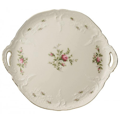 Rosenthal Sanssouci Elfenbein Moosrose neu Plato para tartas de 32 cm