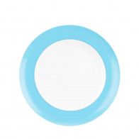 Seltmann Weiden Liberty Pure Colours Lagoon Blue Plato de desayuno redondo 22,5 cm