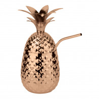 Sambonet Paderno Bar Utensils Vaso de piña con pajita h: 20,5 cm / 500 ml