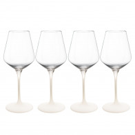 Villeroy & Boch Manufacture Rock blanc Juego de 4 copas de vino blanco