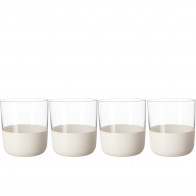 Villeroy & Boch Manufacture Rock blanc Set de vasos de whisky 4 piezas