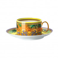 Rosenthal meets Versace Jungle Animalier Taza de té de 0,20 L con platillo de té de 14,5 cm 2 piezas