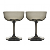 like. by Villeroy & Boch Like Glass Smoke Copa de Champán / Cuenco de Postre Set 2 piezas 0,12 L