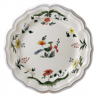 Gien Fayencerie Oiseaux Paradis Plato redondo profundo de 31 cm