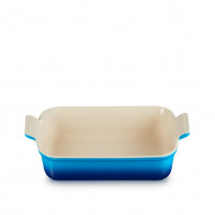 Le Creuset Poterie - Auflaufformen Fuente para horno rectangular Tradición Azure Blue 26 cm