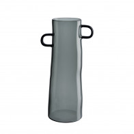 ASA Rayu Glass Vase Grey 28 cm