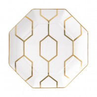 Wedgwood Arris Plato plano octogonal de 23 cm